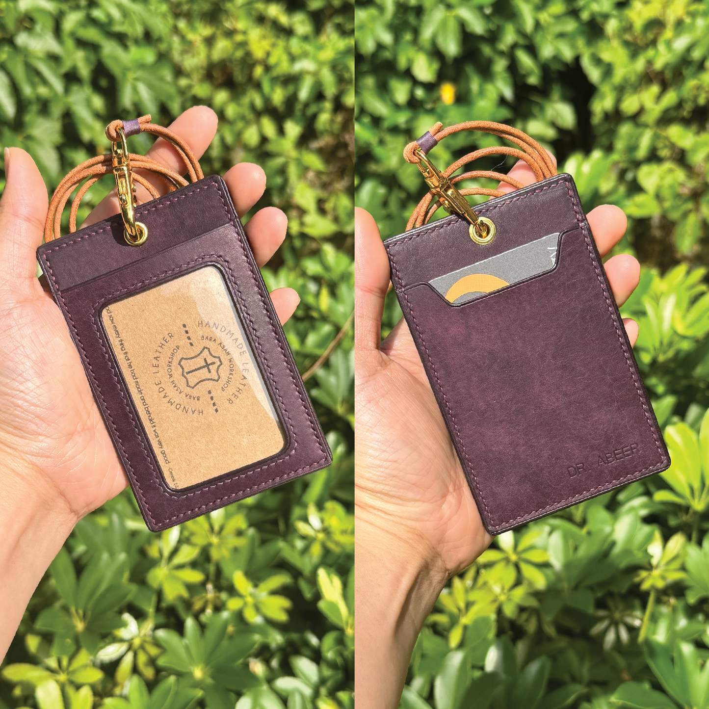 Pueblo Leather | ID Cardholder with Lanyard | Vertical, Horizontal Style | 磨砂牛皮系列 | 掛頸職員卡套 | 直款橫款