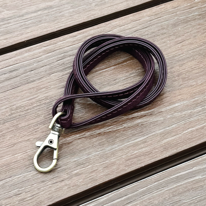 Pueblo Leather | ID Cardholder with Lanyard | Vertical, Horizontal Style | 磨砂牛皮系列 | 掛頸職員卡套 | 直款橫款