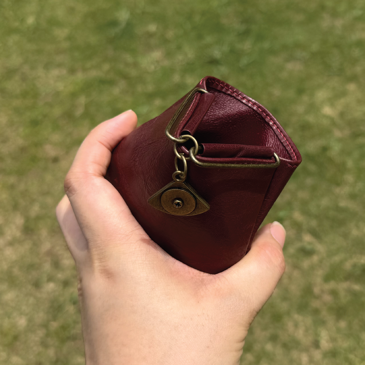 Calf Leather | Japanese Onigiri Design Coins Bag