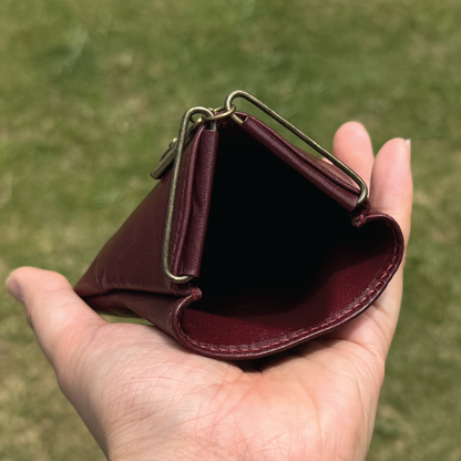 Calf Leather | Japanese Onigiri Design Coins Bag
