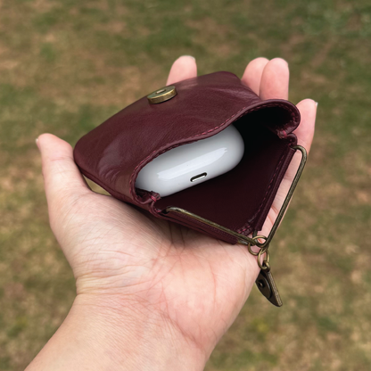 Calf Leather | Japanese Onigiri Design Coins Bag