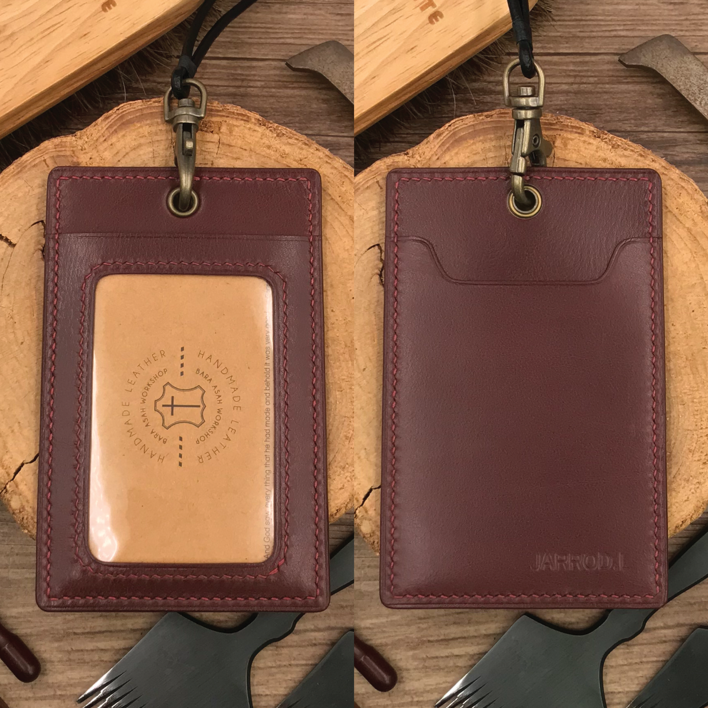 Calf Leather | ID Cardholder with Lanyard | Vertical, Horizontal Style | 小牛皮系列 | 掛頸職員卡套 | 直款橫款
