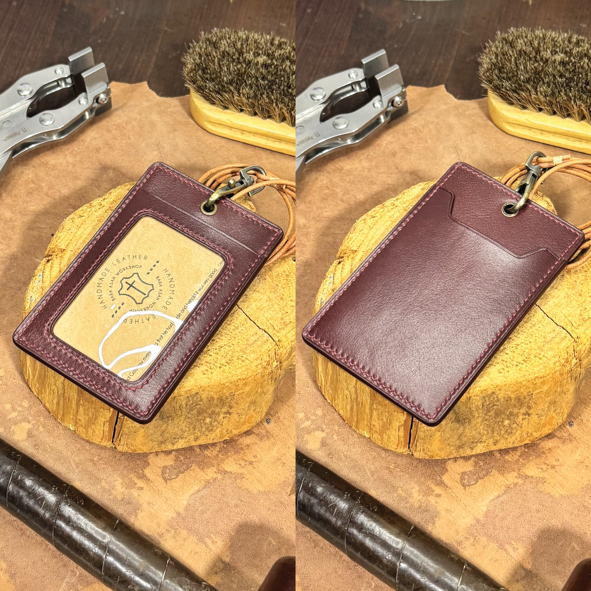 小牛皮系列 | 掛頸職員卡套 | 直立款、橫向款