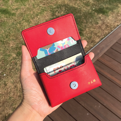 Pueblo Leather | Magnetic Snap Business Name Card Case | 磨砂牛皮系列 | 磁扣開關卡片盒