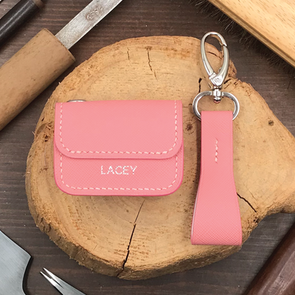 Saffiano Leather | Airpod Case | 十字紋牛皮系列 | 蘋果耳機保護套