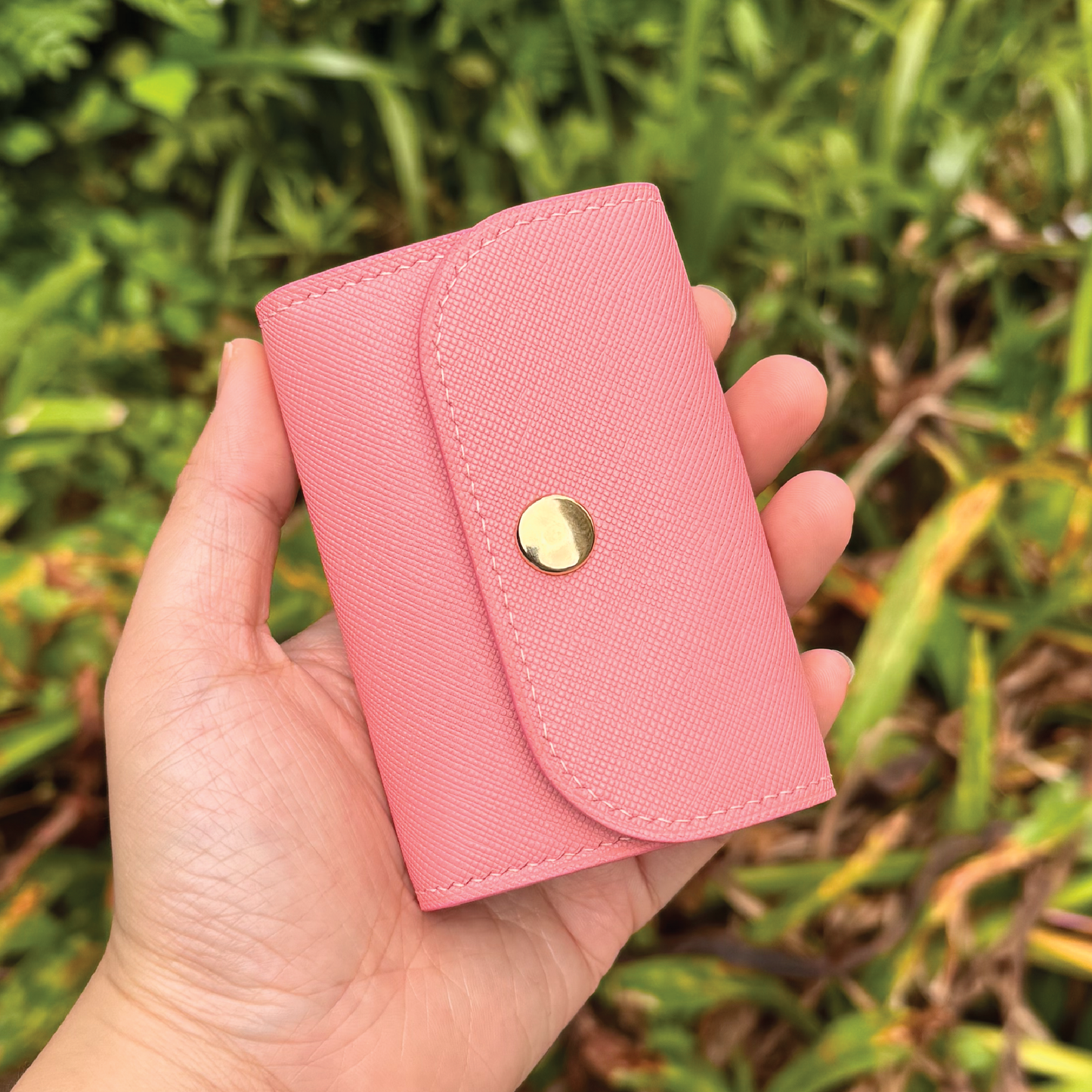 Saffiano Leather | Tri-fold Keyholder | 十字紋牛皮系列 | 三摺鎖匙包