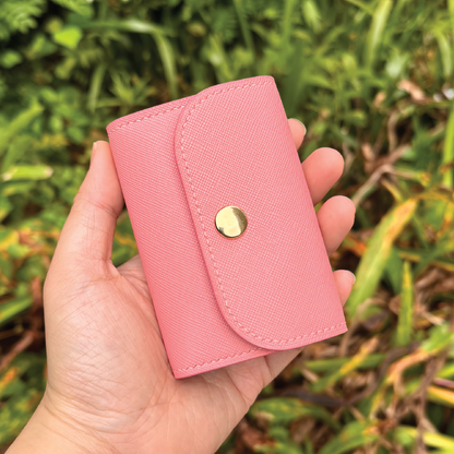 Saffiano Leather | Tri-fold Keyholder | 十字紋牛皮系列 | 三摺鎖匙包
