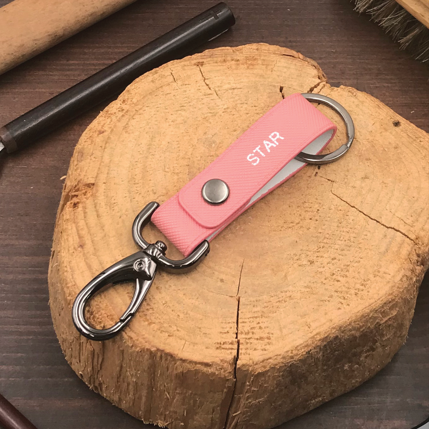 Saffiano Leather | Belt Loop Keyring | 十字紋牛皮系列 | 皮帶鎖匙扣