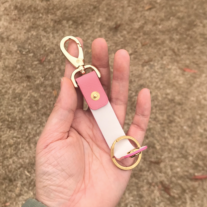 Saffiano Leather | Belt Loop Keyring | 十字紋牛皮系列 | 皮帶鎖匙扣