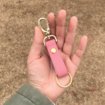 Saffiano Leather | Belt Loop Keyring | 十字紋牛皮系列 | 皮帶鎖匙扣