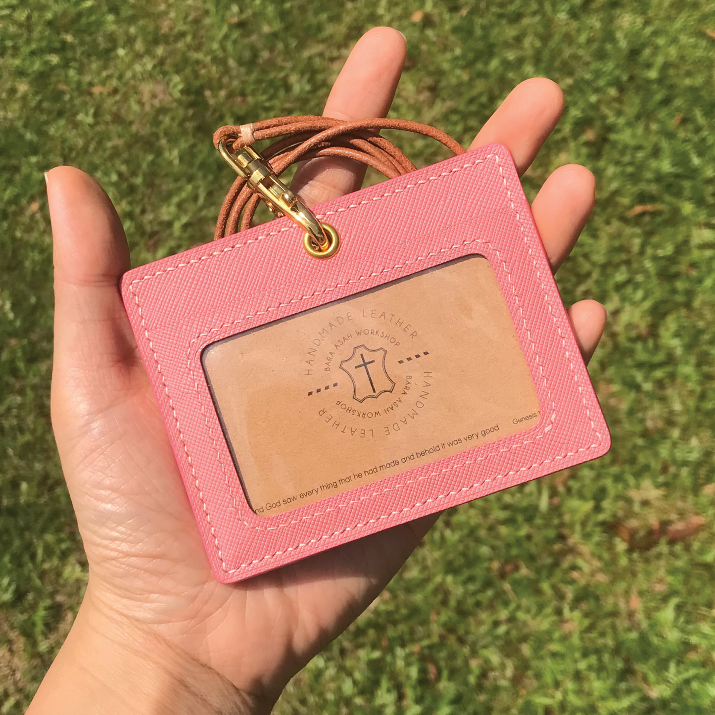 Saffiano Leather | ID Cardholder with Lanyard | Vertical, Horizontal Style | 十字紋牛皮系列 | 掛頸職員卡套 | 直款橫款