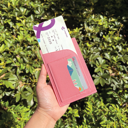 Saffiano Leather | Simple Passport Holder | 十字紋牛皮系列 | 簡約護照套