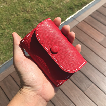 Saffiano Leather | Tri-fold Keyholder | 十字紋牛皮系列 | 三摺鎖匙包