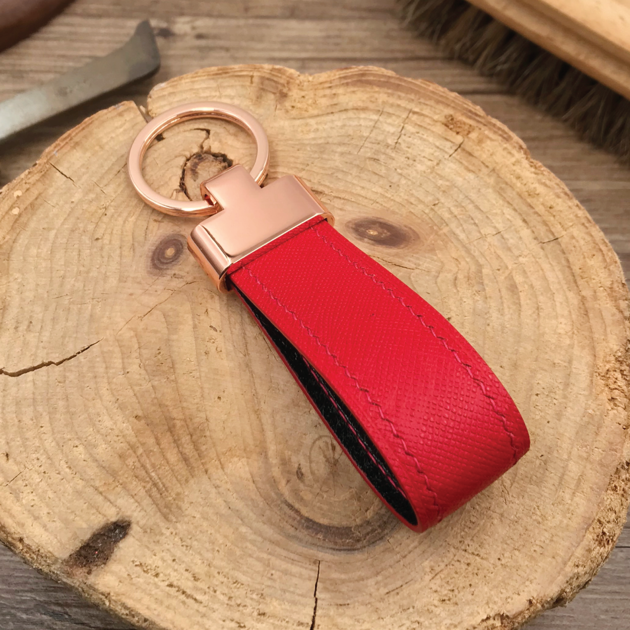 Saffiano Leather | Key Fob