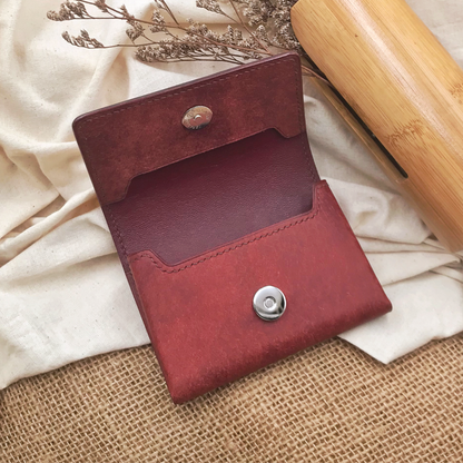 Pueblo Leather | Magnetic Snap Business Name Card Case | 磨砂牛皮系列 | 磁扣開關卡片盒