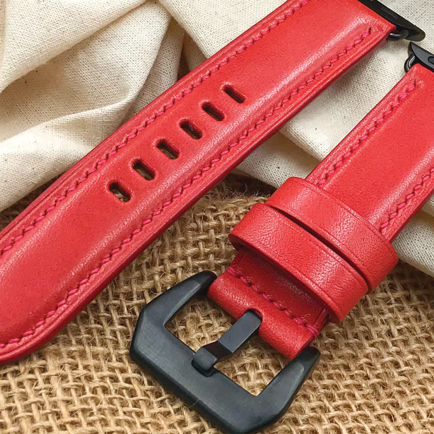 Tochigi Leather | Heavy-Duty Apple Watch Strap | 栃木牛皮系列 | 厚身款iWatch錶帶