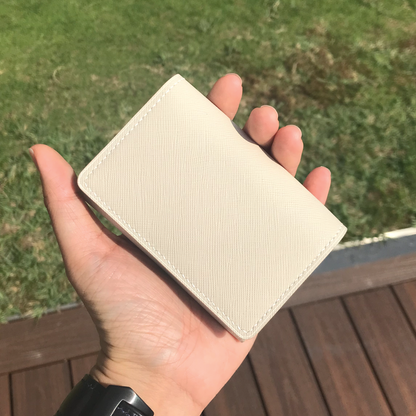 Saffiano Leather | Magnetic Snap Business Name Card Case | 十字紋牛皮系列 | 磁扣開關卡片盒