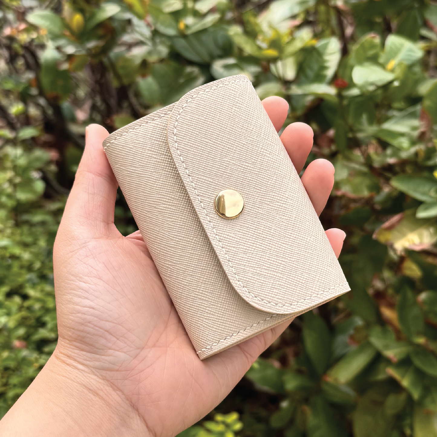 Saffiano Leather | Tri-fold Keyholder | 十字紋牛皮系列 | 三摺鎖匙包