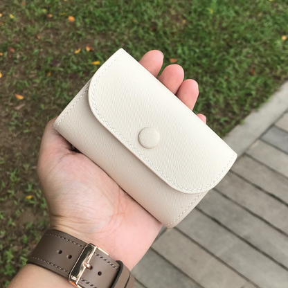 Saffiano Leather | Tri-fold Keyholder | 十字紋牛皮系列 | 三摺鎖匙包