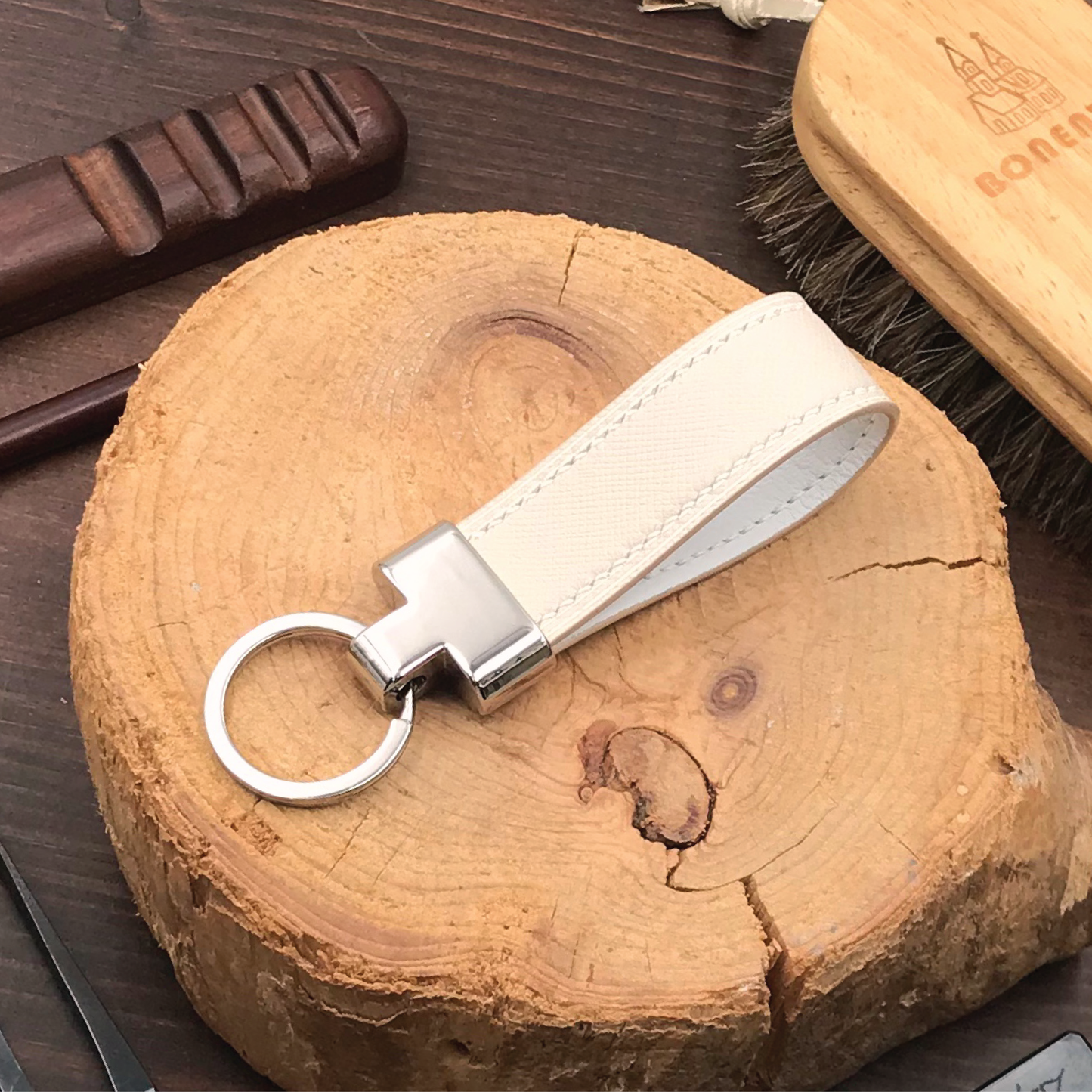 Saffiano Leather | Key Fob