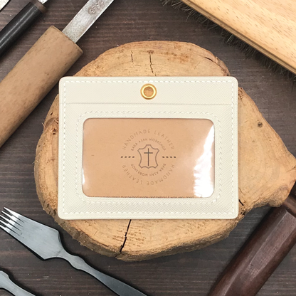 Saffiano Leather | ID Cardholder with Lanyard | Vertical, Horizontal Style | 十字紋牛皮系列 | 掛頸職員卡套 | 直款橫款