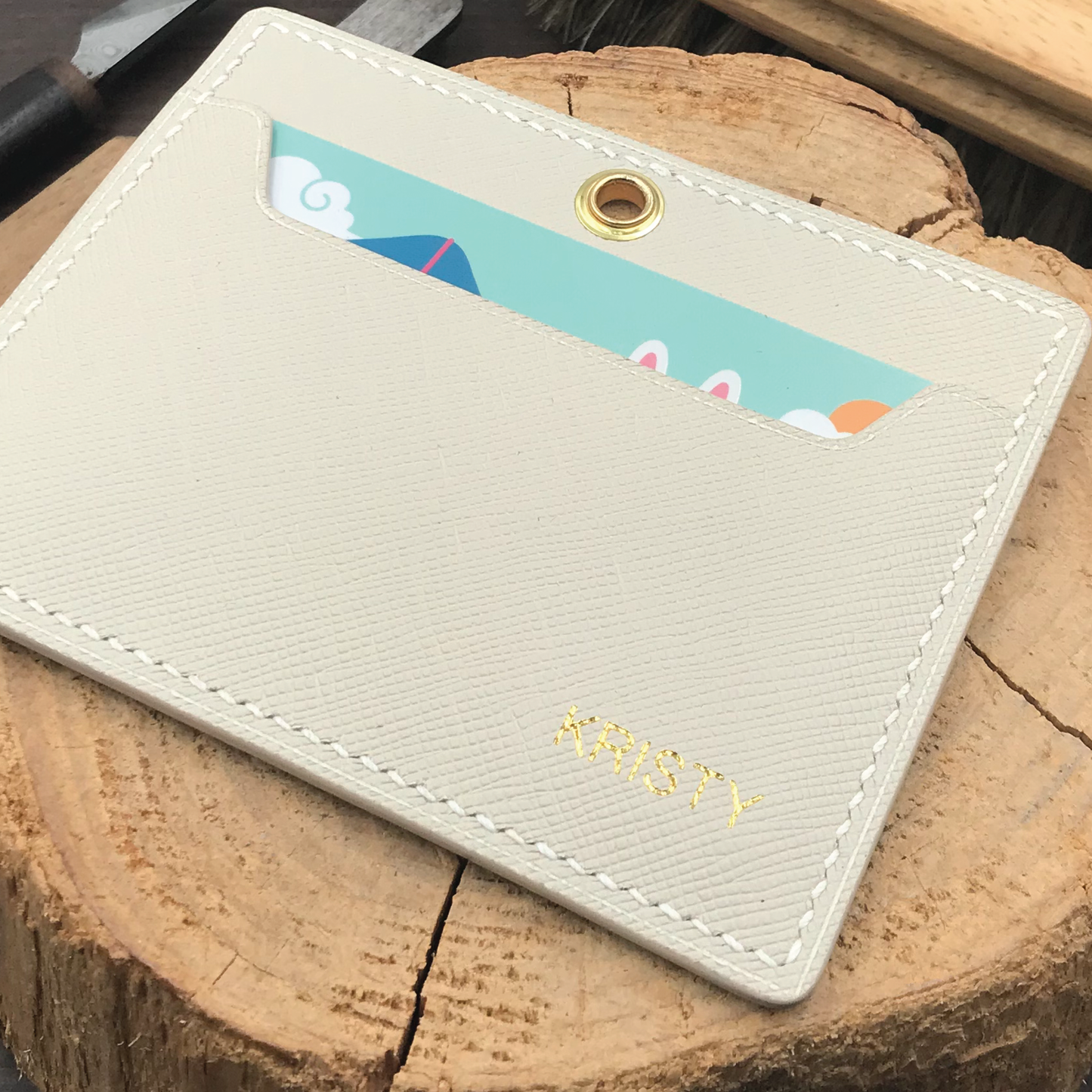 Saffiano Leather | ID Cardholder with Lanyard | Vertical, Horizontal Style | 十字紋牛皮系列 | 掛頸職員卡套 | 直款橫款