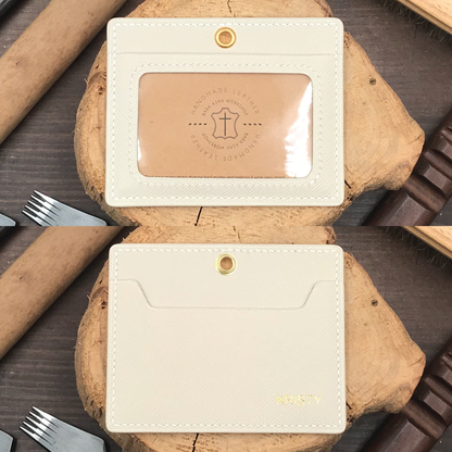 Saffiano Leather | ID Cardholder with Lanyard | Vertical, Horizontal Style | 十字紋牛皮系列 | 掛頸職員卡套 | 直款橫款