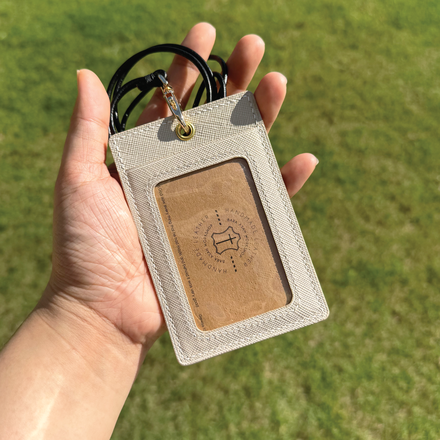 Saffiano Leather | ID Cardholder with Lanyard | Vertical, Horizontal Style | 十字紋牛皮系列 | 掛頸職員卡套 | 直款橫款