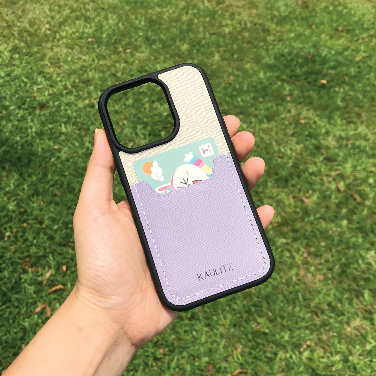 Saffiano Leather | Card Slot iPhone Case | 十字紋牛皮系列 | 卡位手機殼