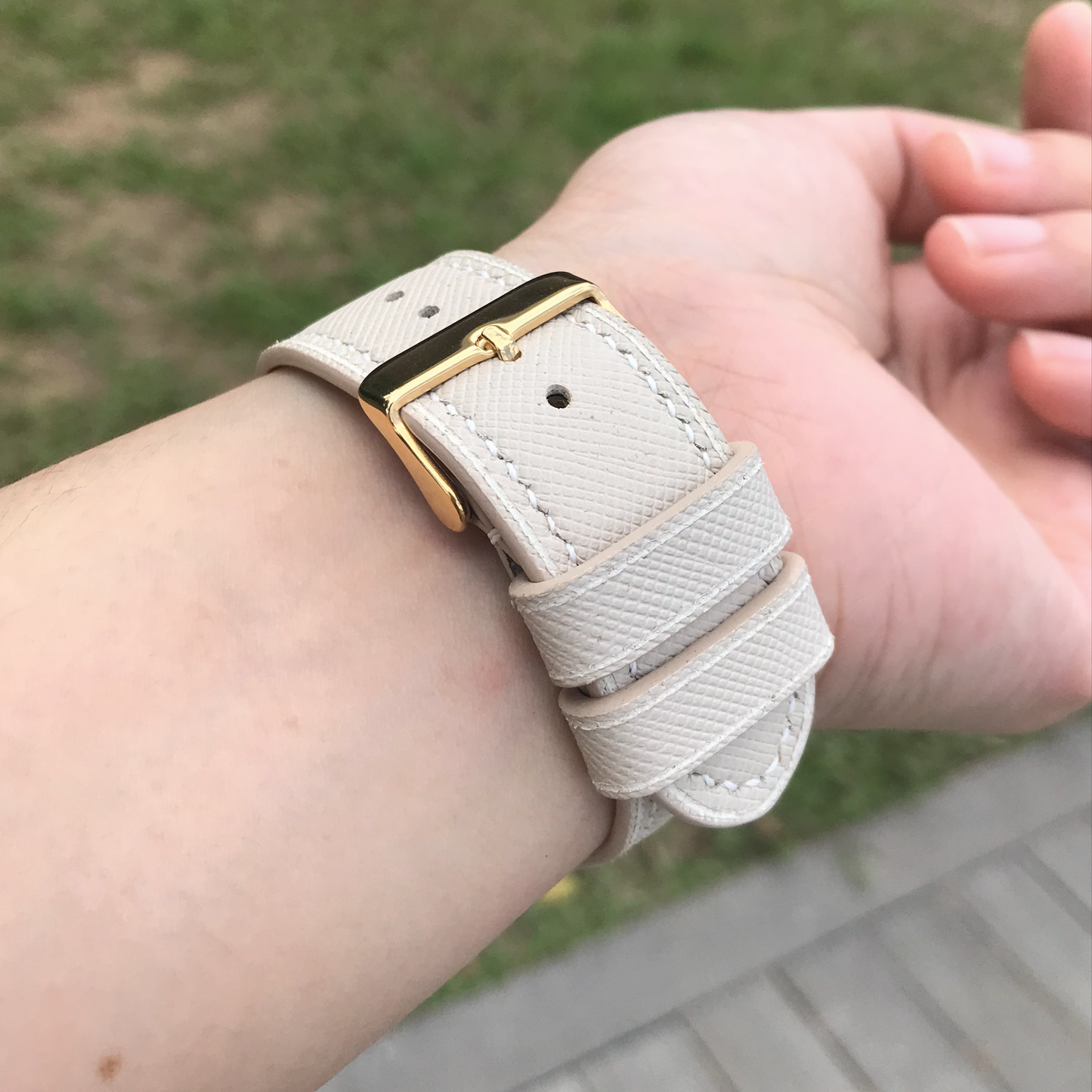 Saffiano Leather | Lightweight Apple Watch Strap | 十字紋牛皮系列 | 輕盈款iWatch錶帶