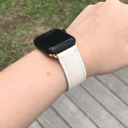 Saffiano Leather | Lightweight Apple Watch Strap | 十字紋牛皮系列 | 輕盈款iWatch錶帶