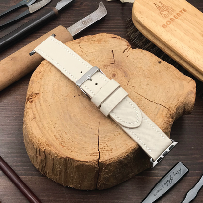 Saffiano Leather | Lightweight Apple Watch Strap | 十字紋牛皮系列 | 輕盈款iWatch錶帶