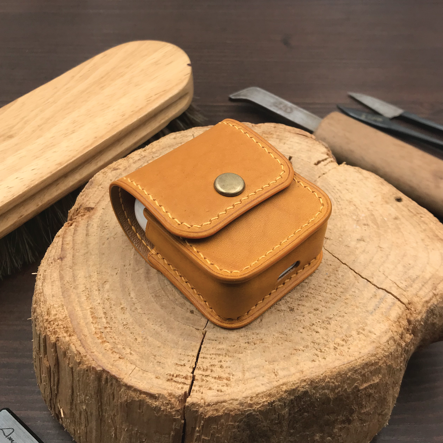 Buttero Leather | Airpod Case | 植鞣牛皮系列 | 蘋果耳機保護套