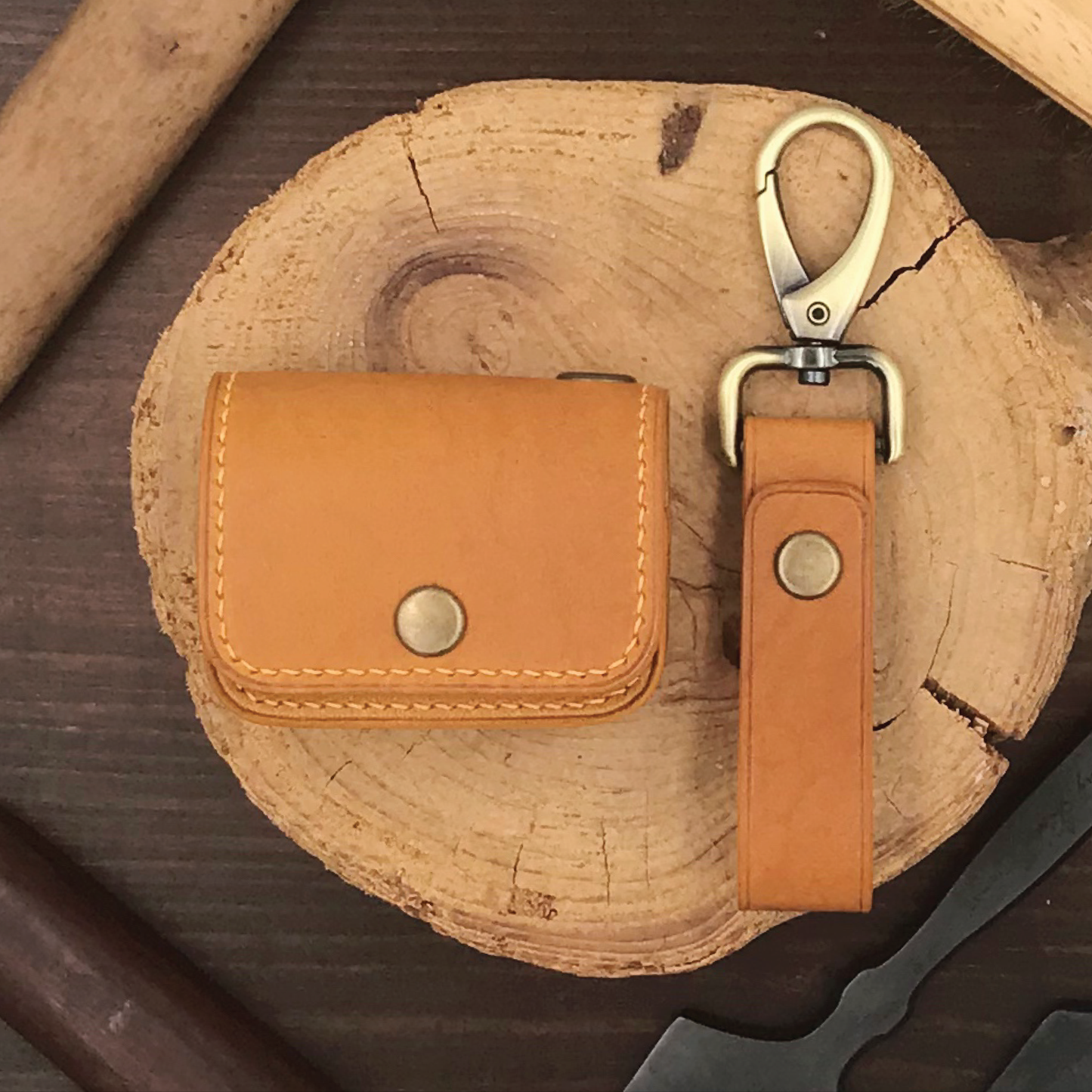 Buttero Leather | Airpod Case | 植鞣牛皮系列 | 蘋果耳機保護套