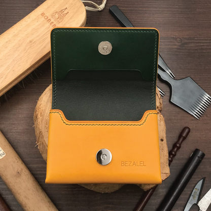 Buttero Leather | Magnetic Snap Business Name Card Case | 植鞣牛皮系列 | 磁扣開關卡片盒