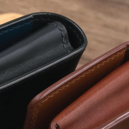 Buttero Leather | Magnetic Snap Business Name Card Case | 植鞣牛皮系列 | 磁扣開關卡片盒