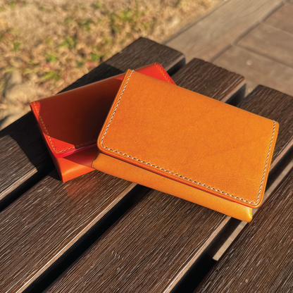 Buttero Leather | Magnetic Snap Business Name Card Case | 植鞣牛皮系列 | 磁扣開關卡片盒