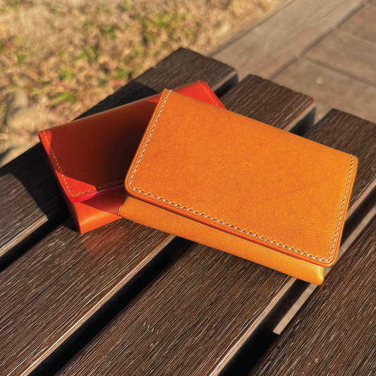 Buttero Leather | Magnetic Snap Business Name Card Case | 植鞣牛皮系列 | 磁扣開關卡片盒