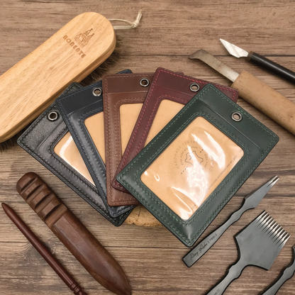 Calf Leather | ID Cardholder with Lanyard | Vertical, Horizontal Style | 小牛皮系列 | 掛頸職員卡套 | 直款橫款