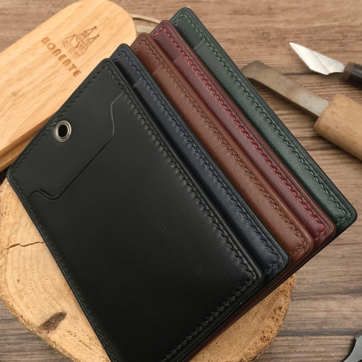 Calf Leather | ID Cardholder with Lanyard | Vertical, Horizontal Style | 小牛皮系列 | 掛頸職員卡套 | 直款橫款