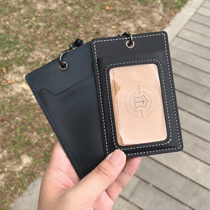 Calf Leather | ID Cardholder with Lanyard | Vertical, Horizontal Style | 小牛皮系列 | 掛頸職員卡套 | 直款橫款