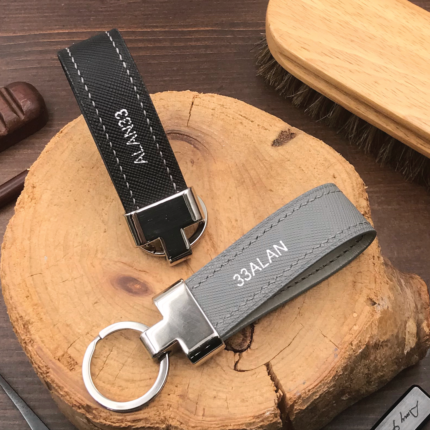 Saffiano Leather | Key Fob
