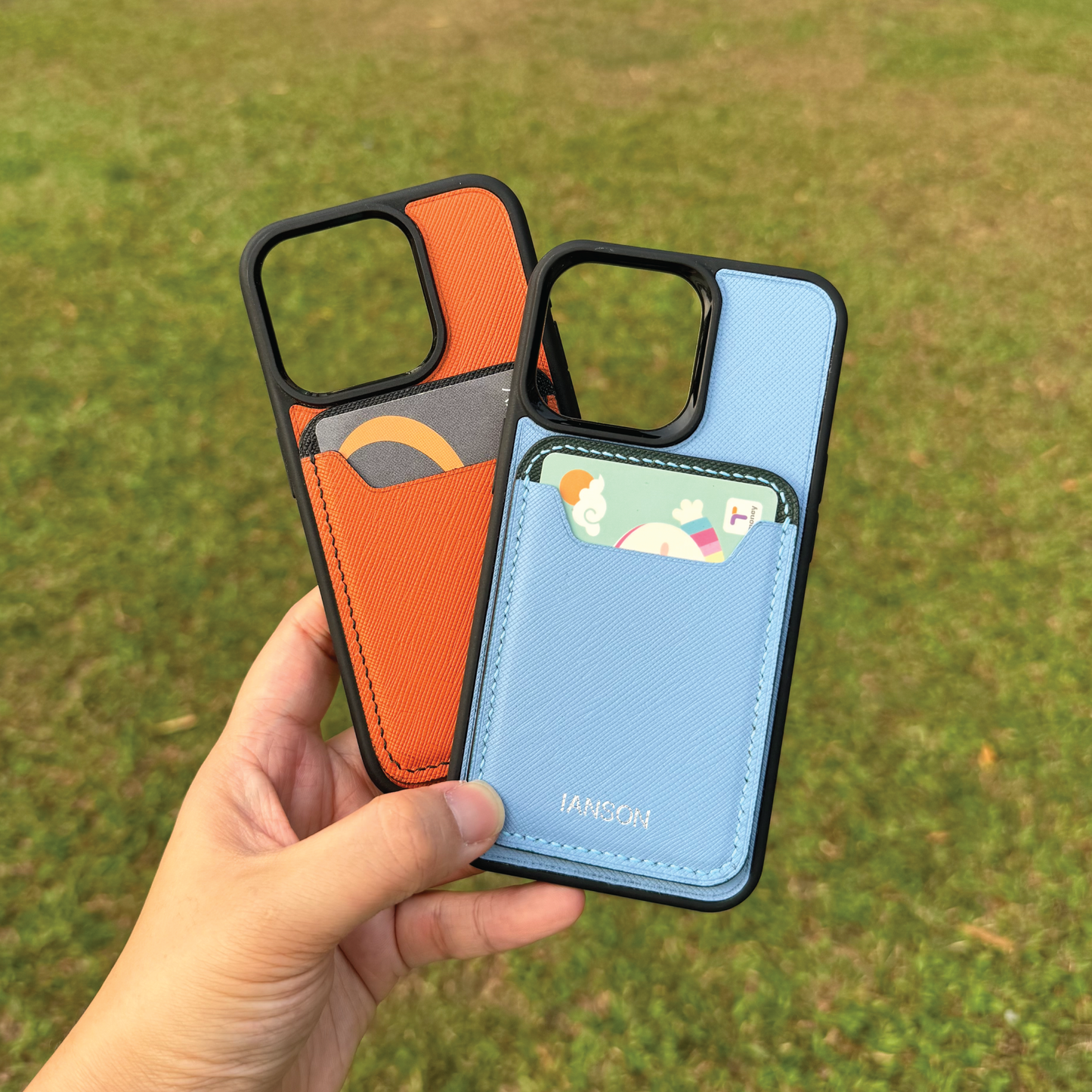 Saffiano Leather | MagSafe Cardholder | 十字紋牛皮系列 | 磁吸卡套