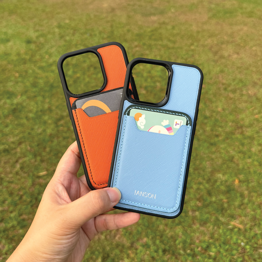 Saffiano Leather | MagSafe Cardholder | 十字紋牛皮系列 | 磁吸卡套