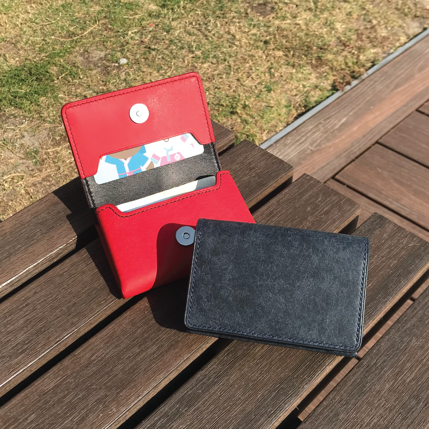 Pueblo Leather | Magnetic Snap Business Name Card Case | 磨砂牛皮系列 | 磁扣開關卡片盒