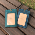 Pueblo Leather | ID Cardholder with Lanyard | Vertical, Horizontal Style | 磨砂牛皮系列 | 掛頸職員卡套 | 直款橫款