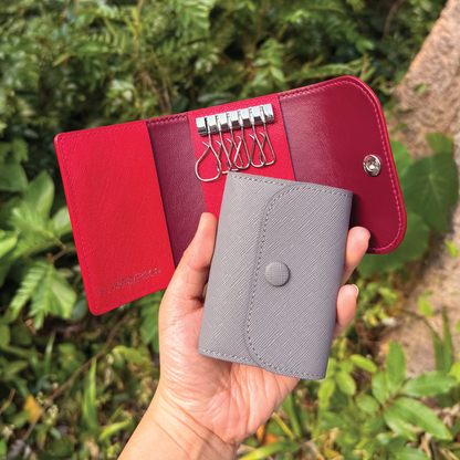 Saffiano Leather | Tri-fold Keyholder