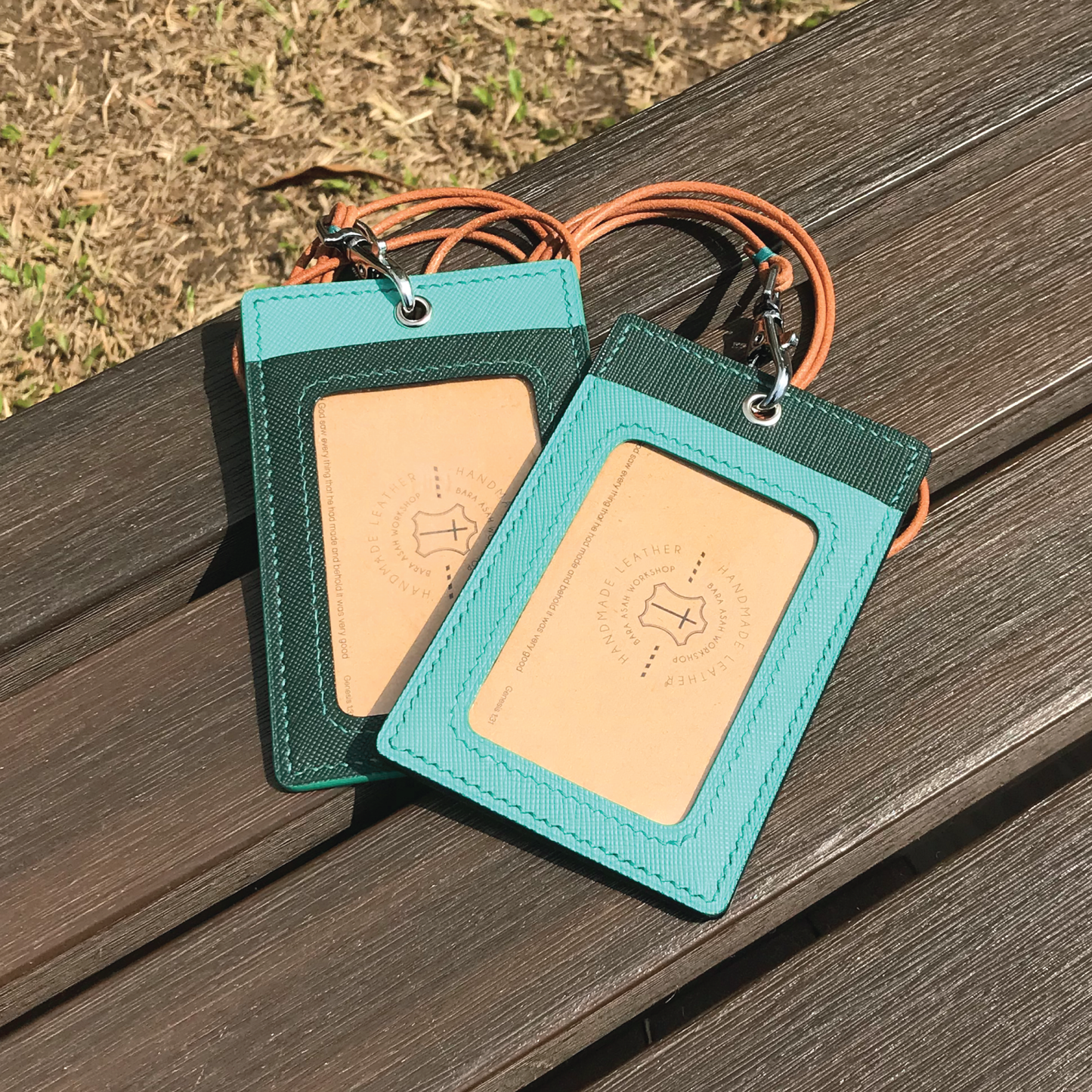 Saffiano Leather | ID Cardholder with Lanyard | Vertical, Horizontal Style | 十字紋牛皮系列 | 掛頸職員卡套 | 直款橫款