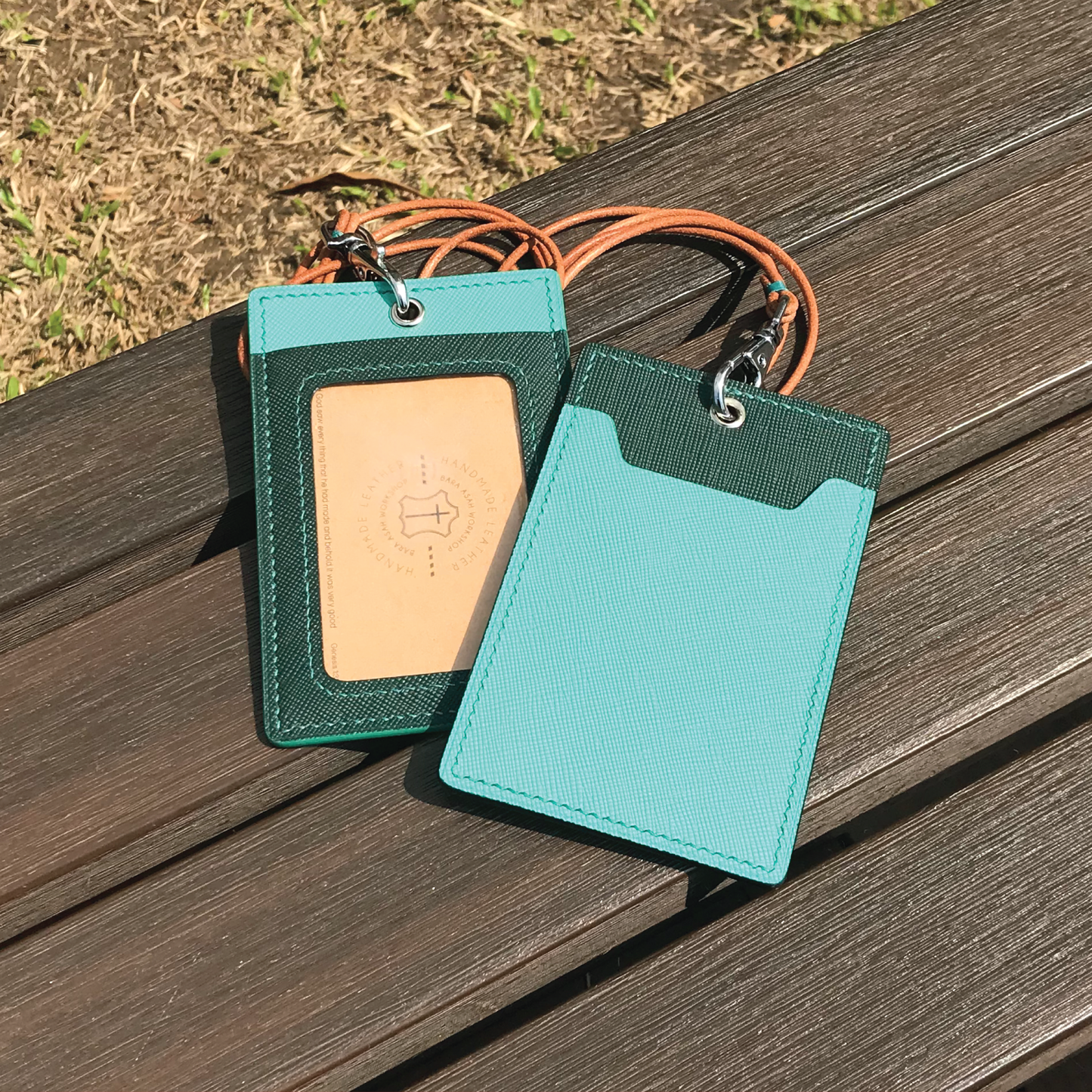 Saffiano Leather | ID Cardholder with Lanyard | Vertical, Horizontal Style | 十字紋牛皮系列 | 掛頸職員卡套 | 直款橫款