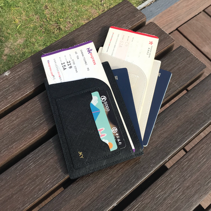 Saffiano Leather | Simple Passport Holder | 十字紋牛皮系列 | 簡約護照套